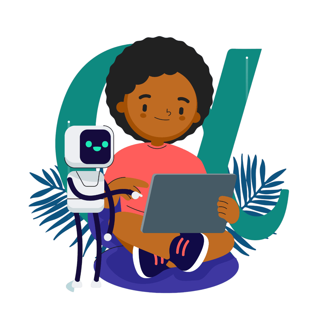 AI Education Platform Illustration